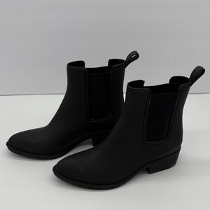 Jeffrey Campbell Anthropology Havana Last - Black Rain Boots - Size 7
